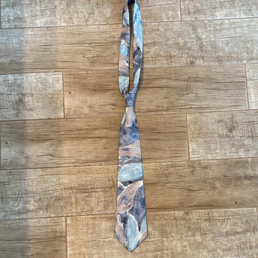 Vintage 90s Abstract Tie - Windridge for Mervyns- USA Made